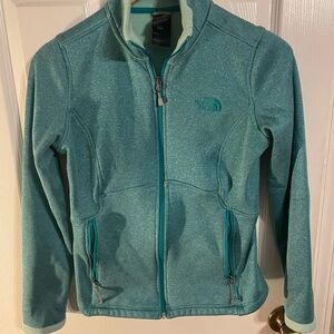 The North Face Mint and Teal Fleece Jacket
